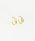 Boucles d'oreilles Charlotte (Acier doré)