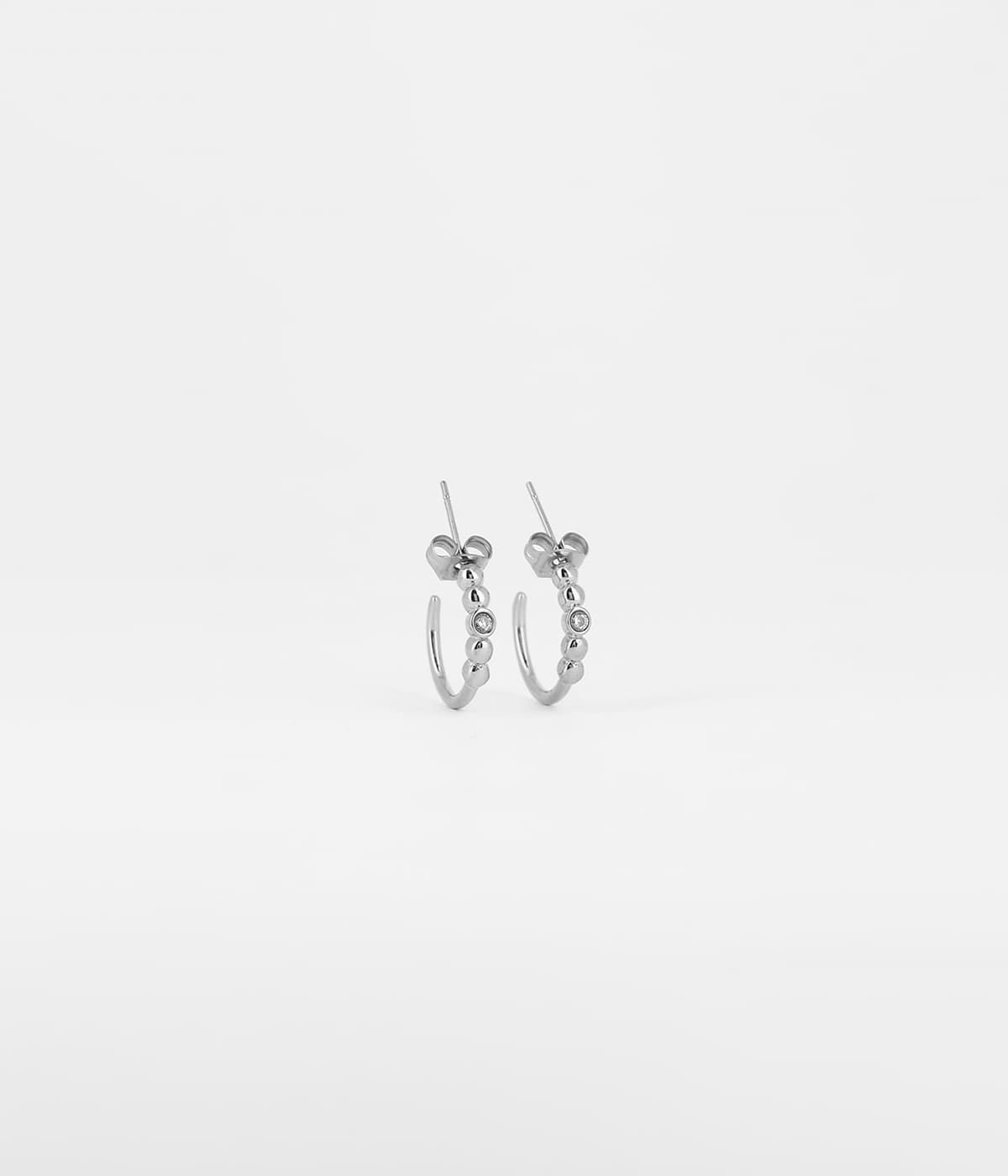 Boucles d'oreilles créoles Muri (Acier)
