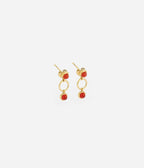 Boucles d'oreilles Ernestine (Acier doré)