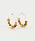 Boucles d'oreilles Esso (Acier doré)