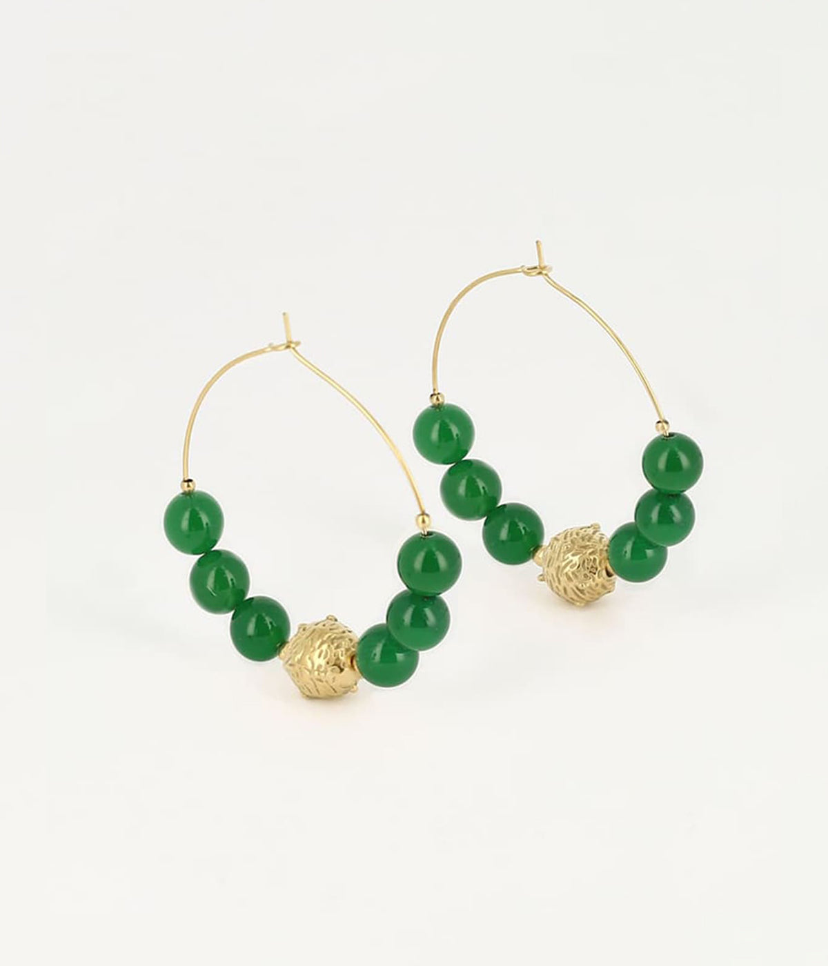 Boucles d'oreilles Esso (Acier doré)