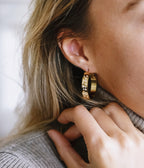Boucles d'oreilles Etro (Acier doré)
