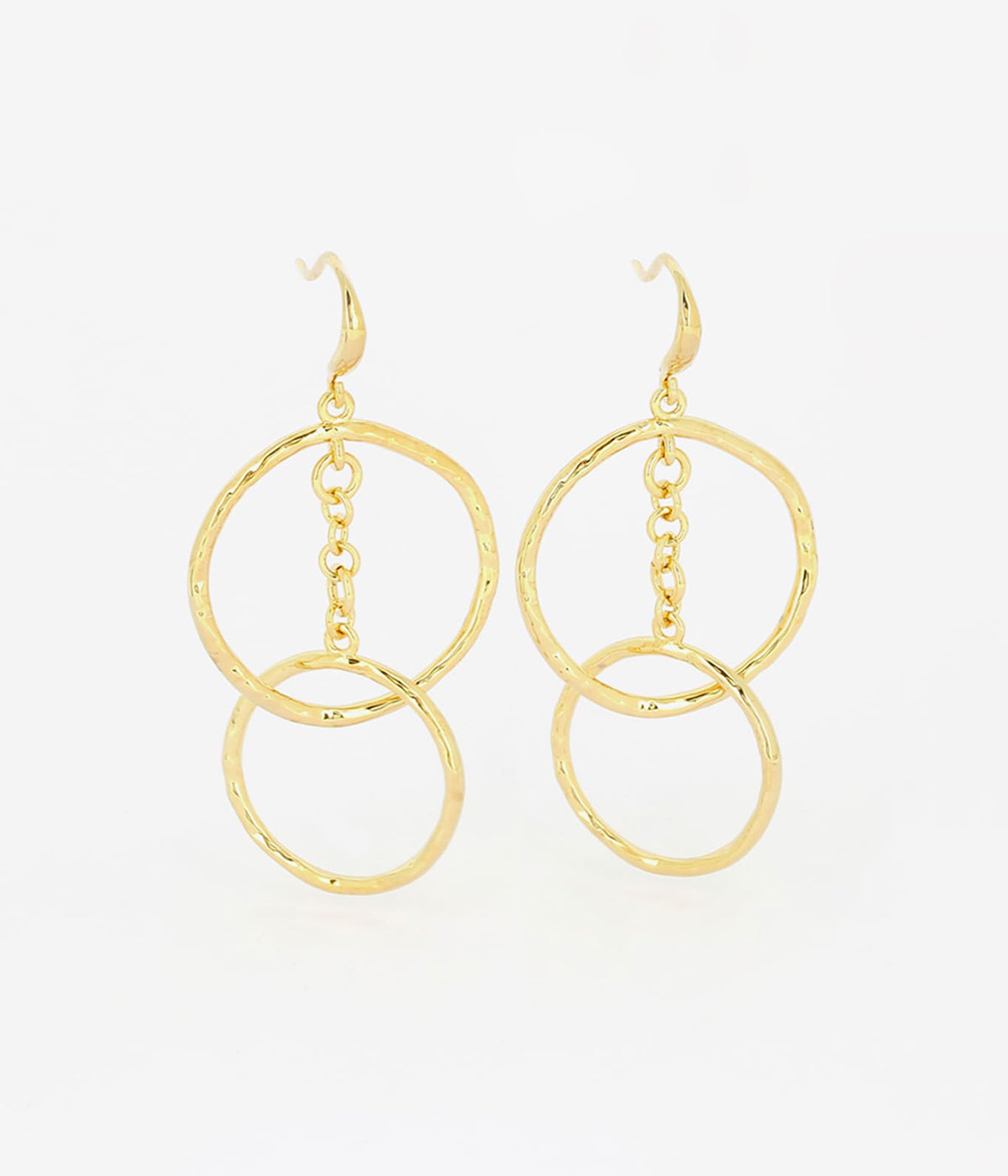 Boucles d'oreilles Georgia (Acier doré)