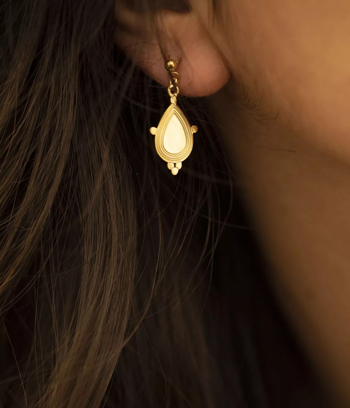Boucles d'oreilles Gisu (Acier)