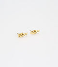 Boucles d'oreilles Happy (Acier doré)
