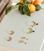 Boucles d'oreilles Josephine (Acier doré)
