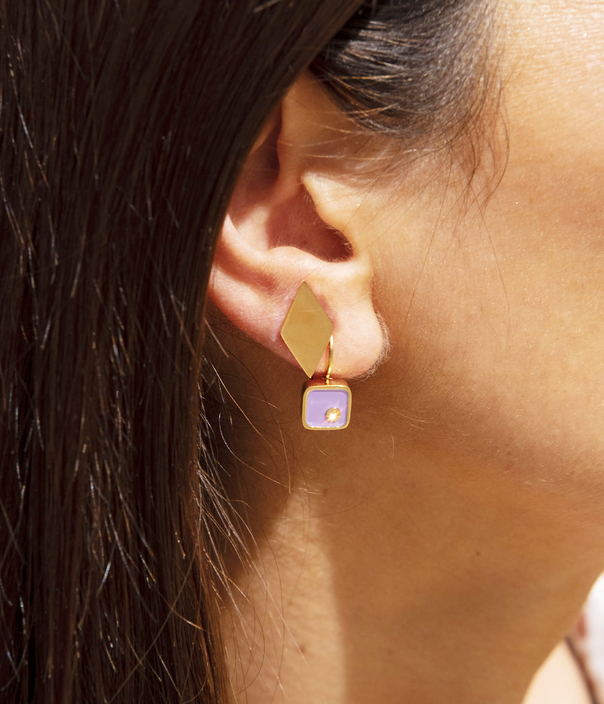 Boucles d'oreilles Kira (Acier doré)
