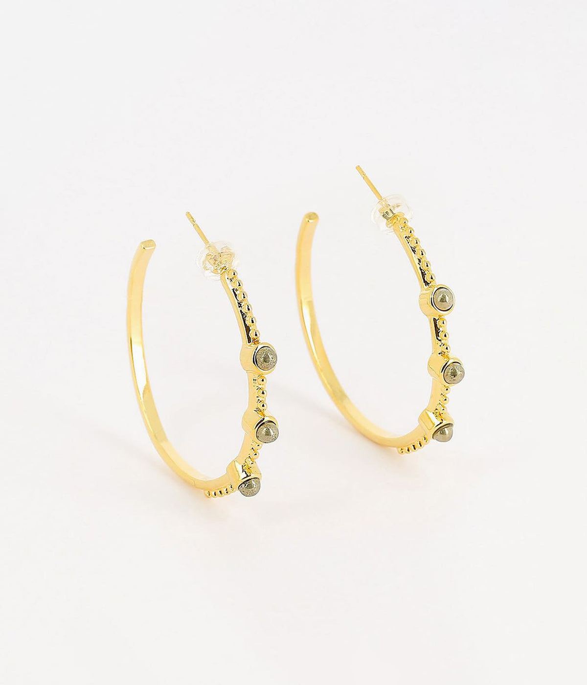Boucles d’oreilles Limar (Acier doré)