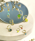 Boucles d'oreilles Liz (Acier doré)