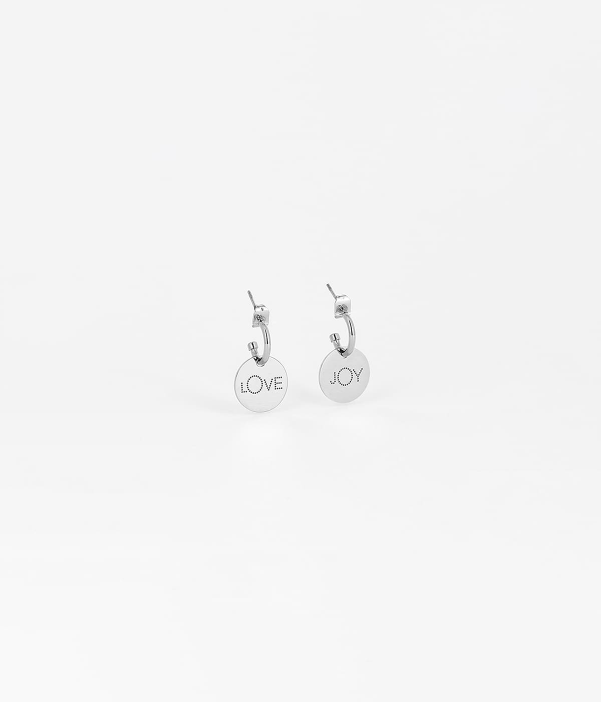 Boucles d'oreilles Love & Joy (Acier)