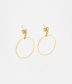 Boucles d'oreilles Mini Honoré (Acier doré)
