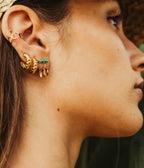 Boucles d'oreilles Navajo (Acier doré)