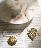 Boucles d'oreilles Neela (Acier doré)