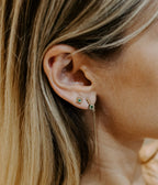Boucles d'oreilles Sword (Acier doré)