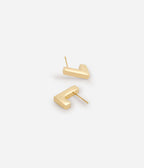 Boucles d'oreilles Noon (Acier doré)