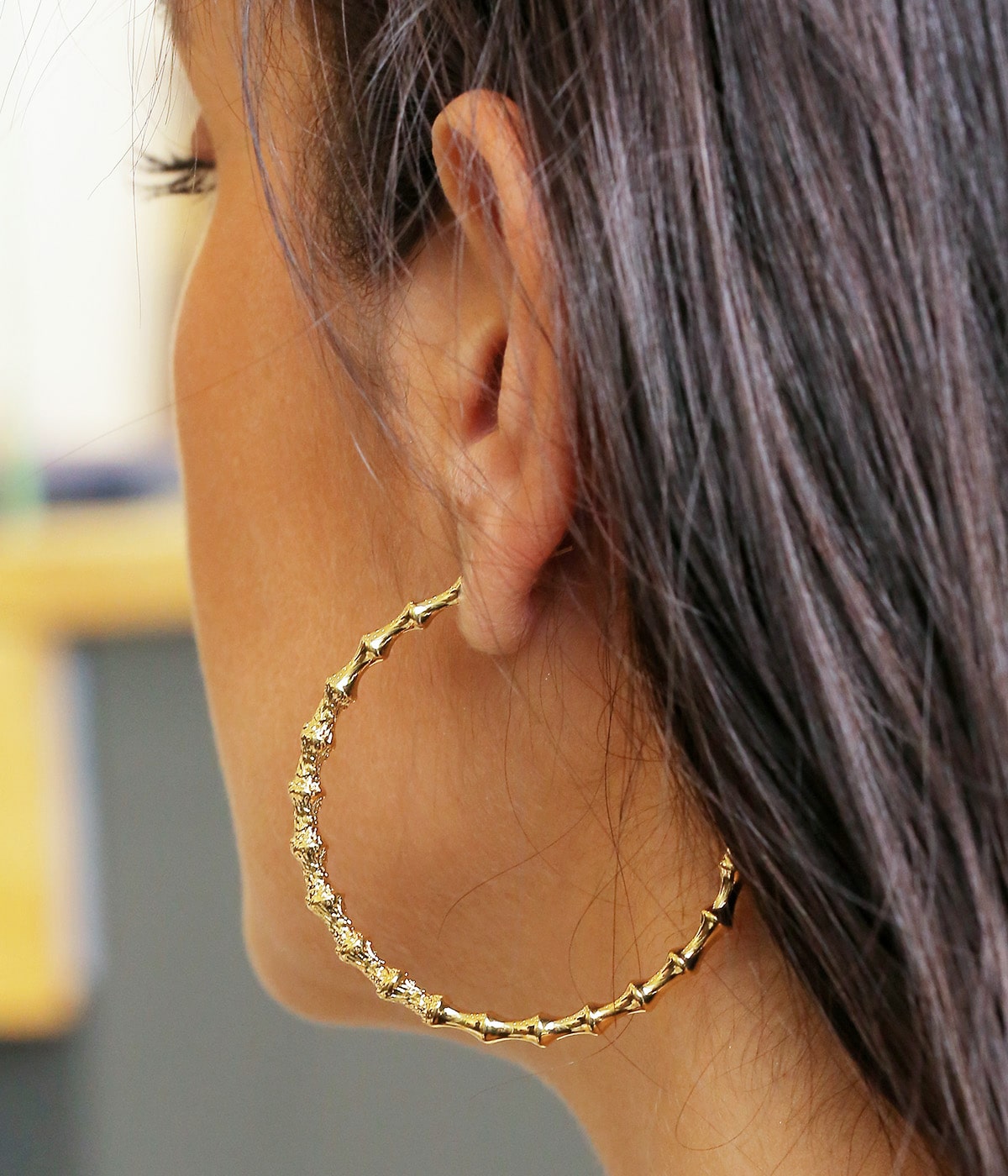 Boucles d’oreilles Paki (Acier doré)