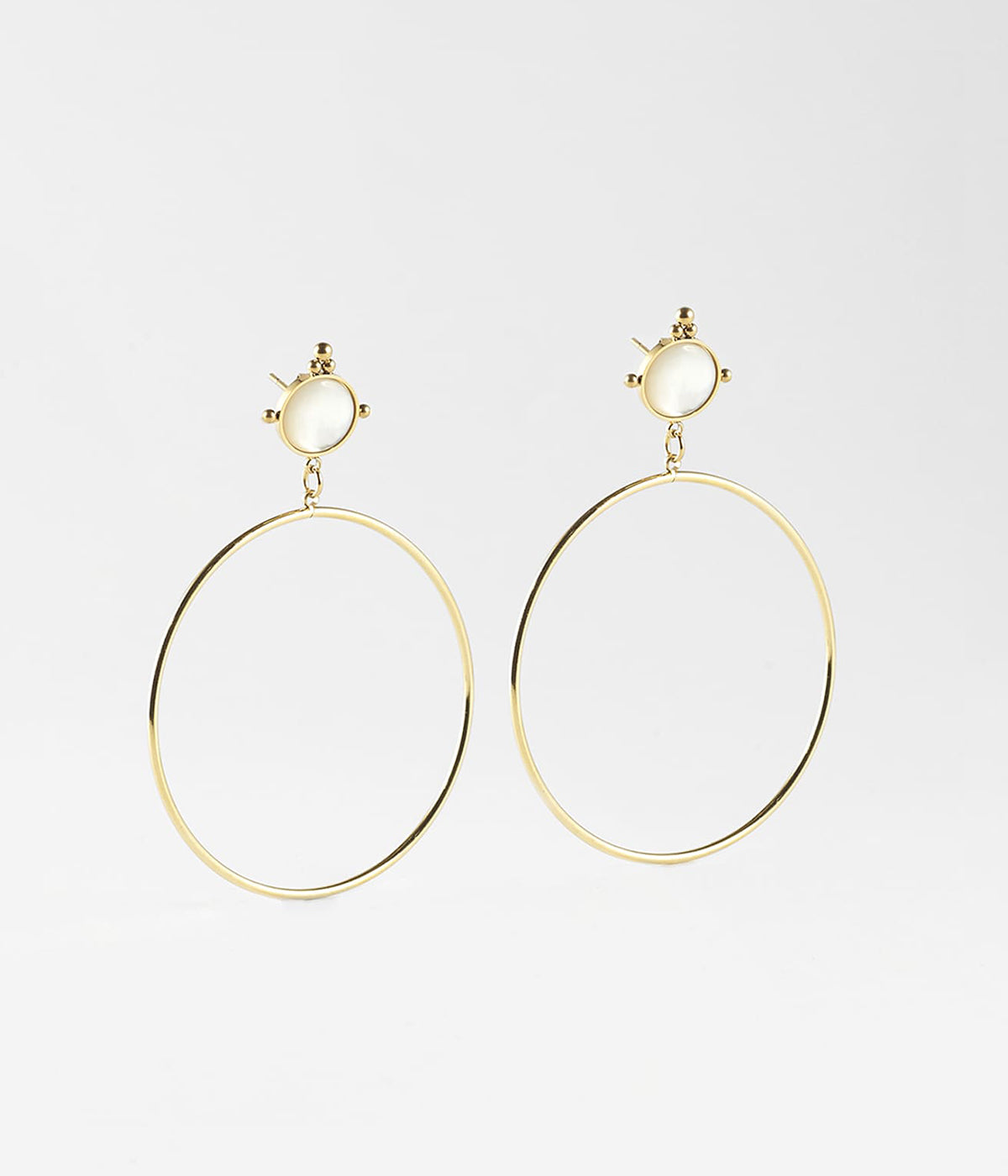 Boucles d'oreilles Paraty (Acier doré)