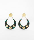 Boucles d'oreilles Pretresse (Acier doré)