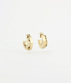Boucles d'oreilles Sam (Acier doré)