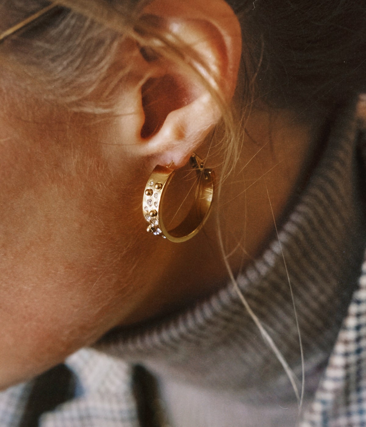 Boucles d'oreilles Sheila (Acier)