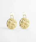 Boucles d’oreilles Soulages (Acier doré)