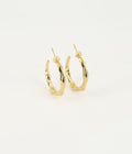 Boucles d'oreilles Suna (Acier doré)