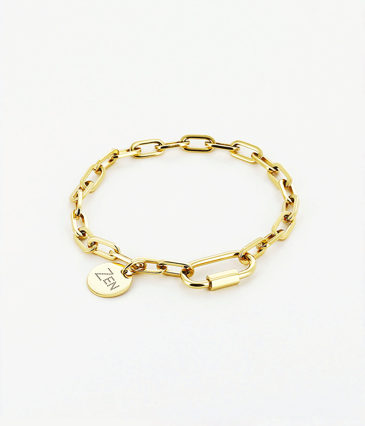 Bracelet Charm Zen (Acier doré)