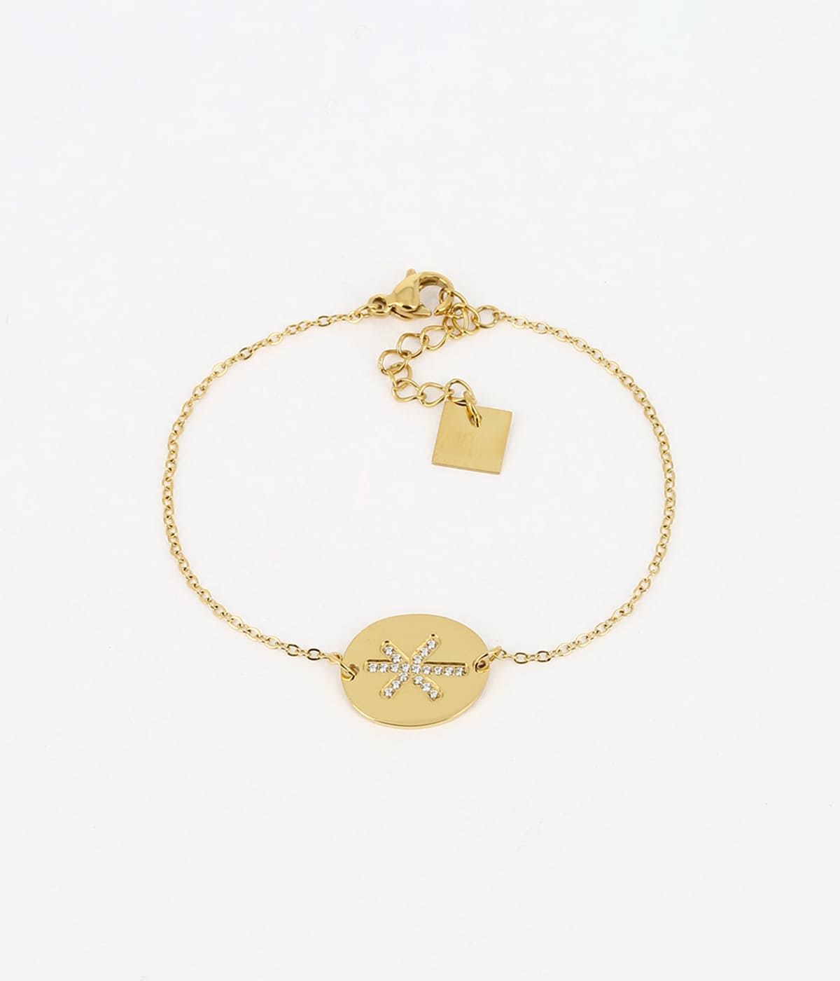Bracelet #OCTOBREROSE (Acier doré)