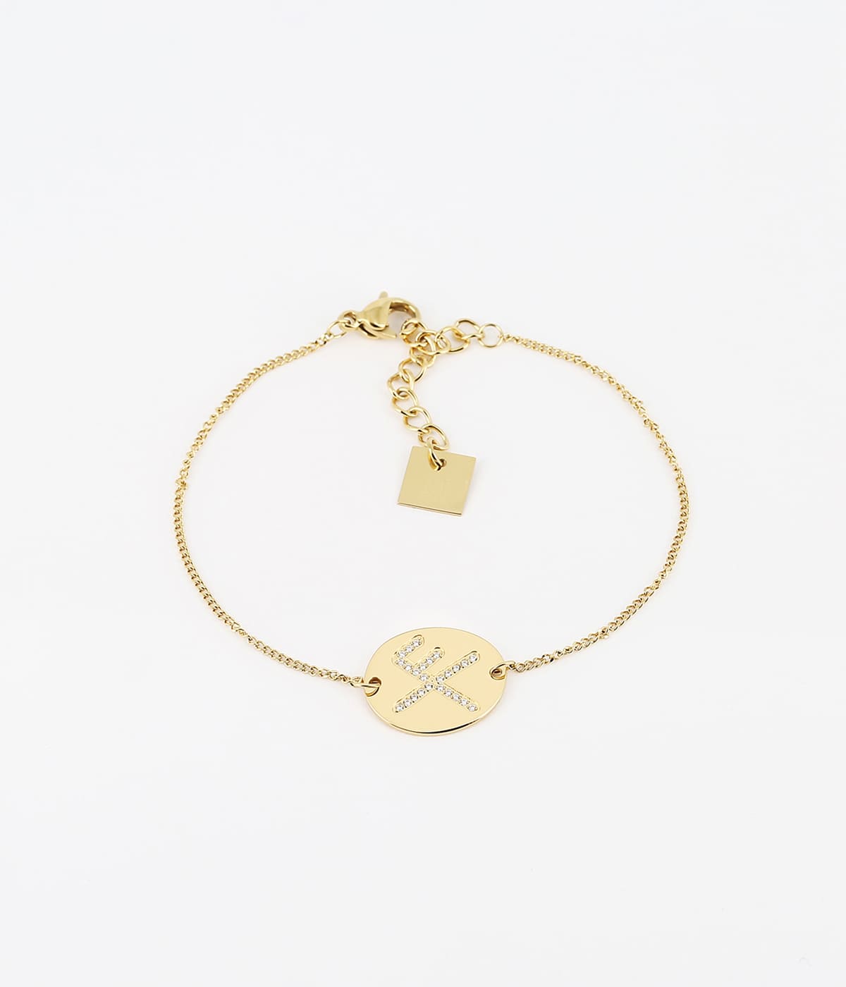 Bracelet Rune Chance (Acier doré)