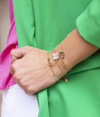 Bracelet Smiley (Acier doré)