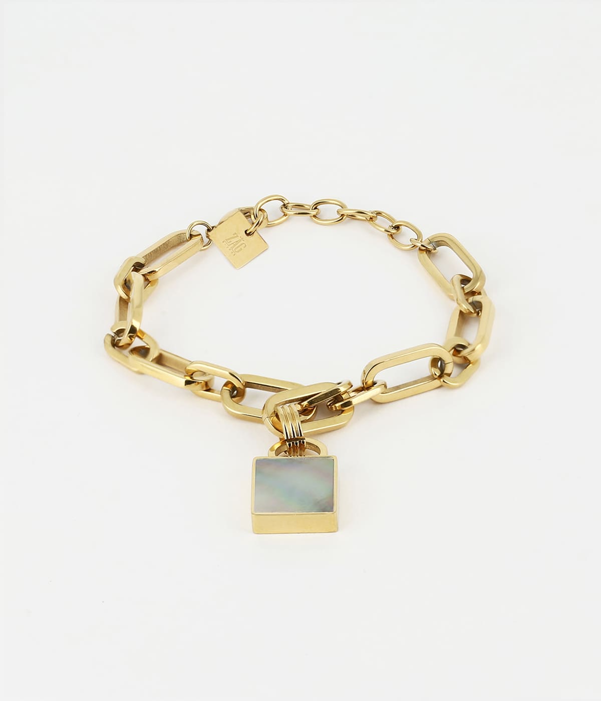 Bracelet Tram (Acier doré)
