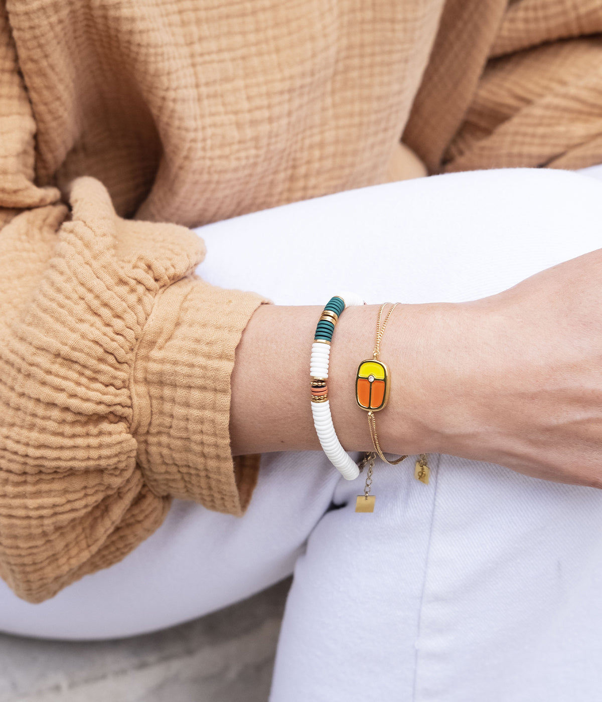 Bracelet Karabos (Acier doré)