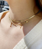 Collier Amira (Acier doré)