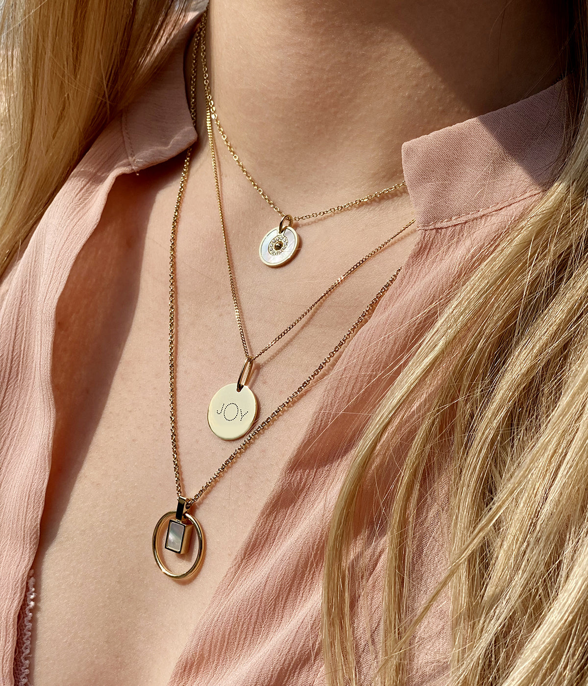 Collier Joy (Acier doré)