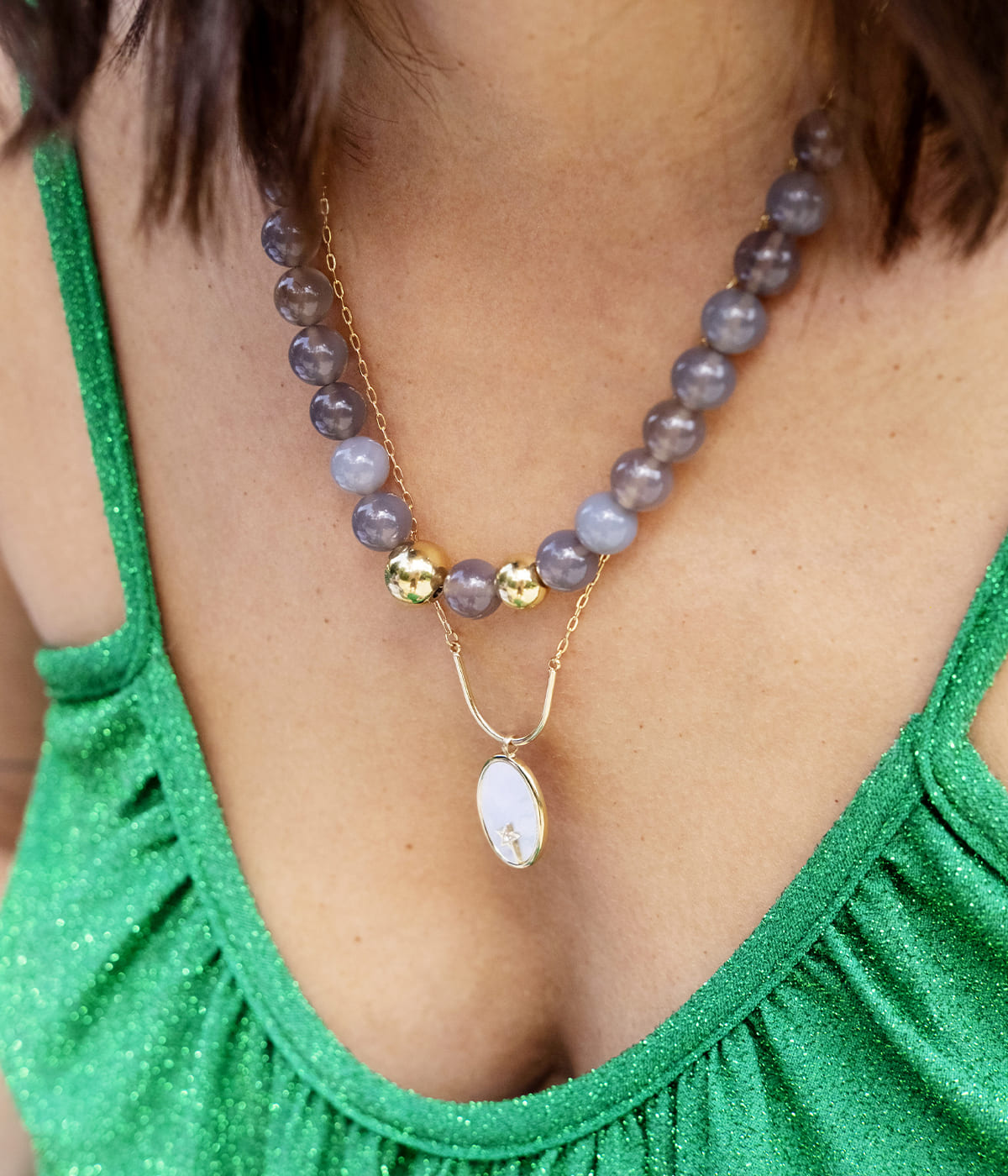 Collier Lyn (Acier doré)
