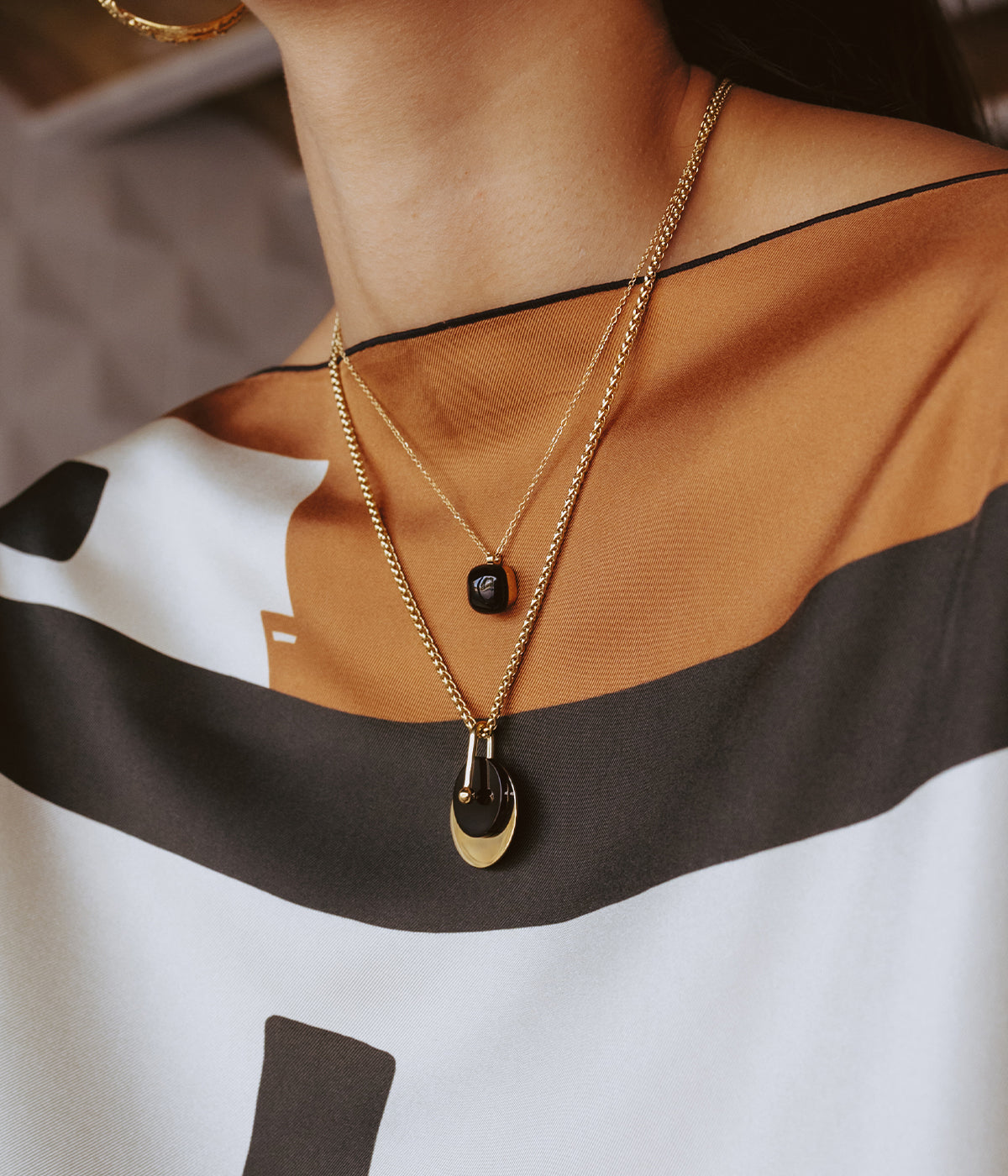 Collier Vino (Acier doré)
