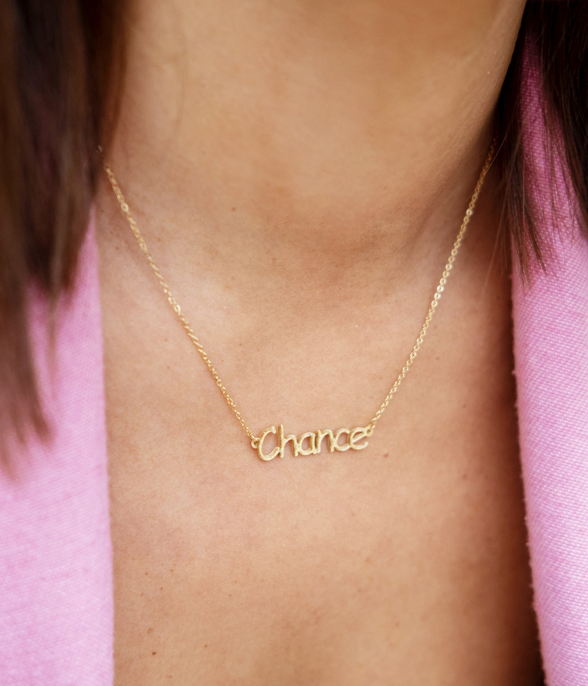Collier Chance (Acier doré)