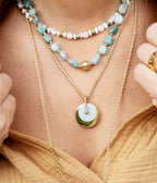 Collier Lime (Acier doré)