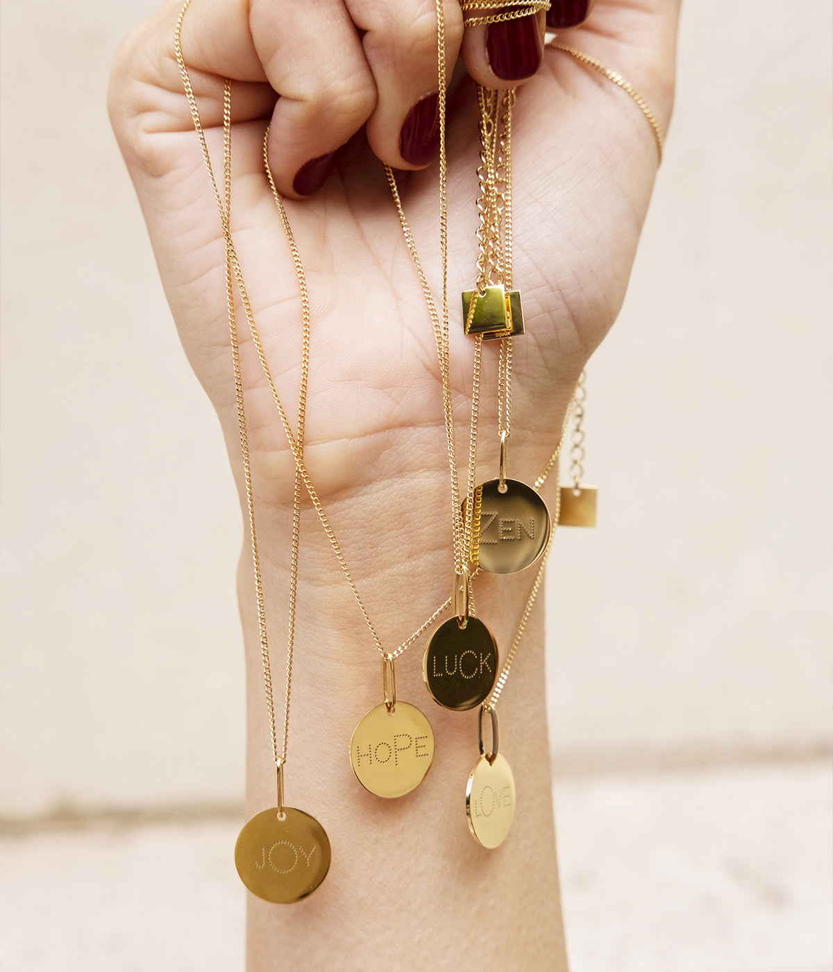 Collier Zen (Acier doré)