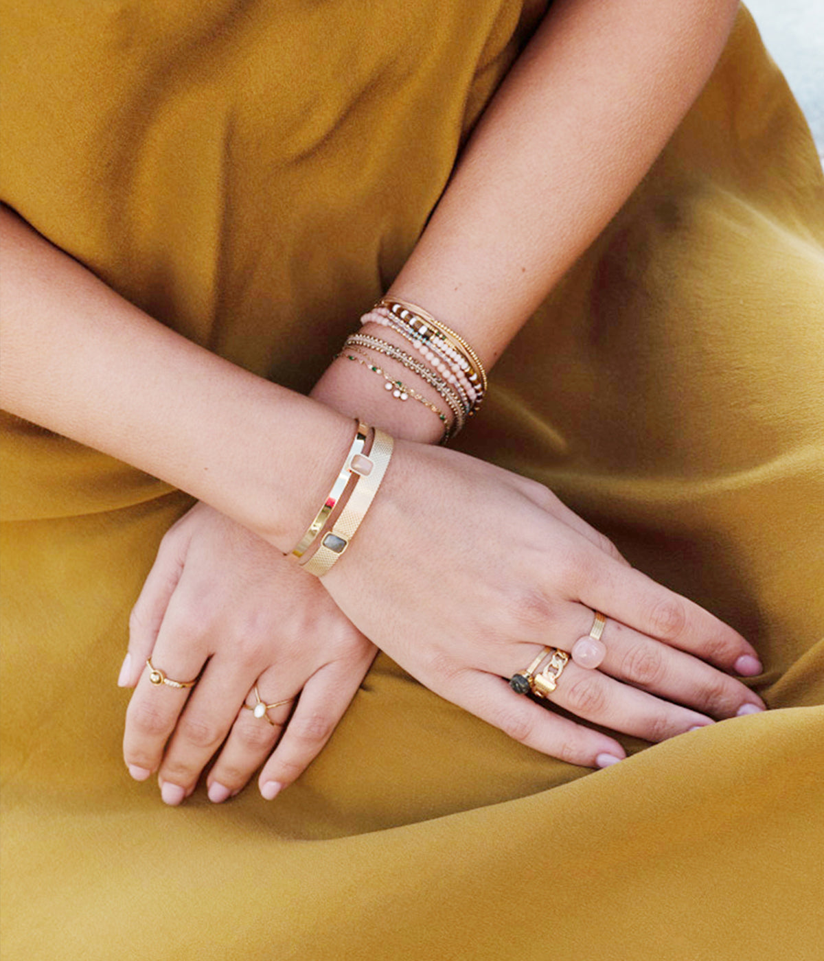 Bracelet Shila (Acier doré)