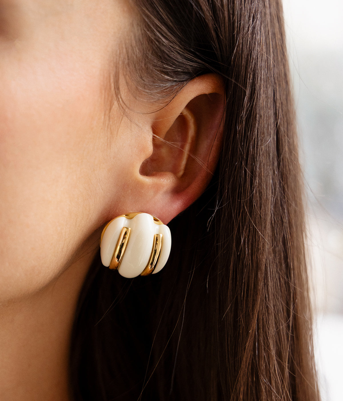 Boucles d'oreilles Cabras (Acier doré)